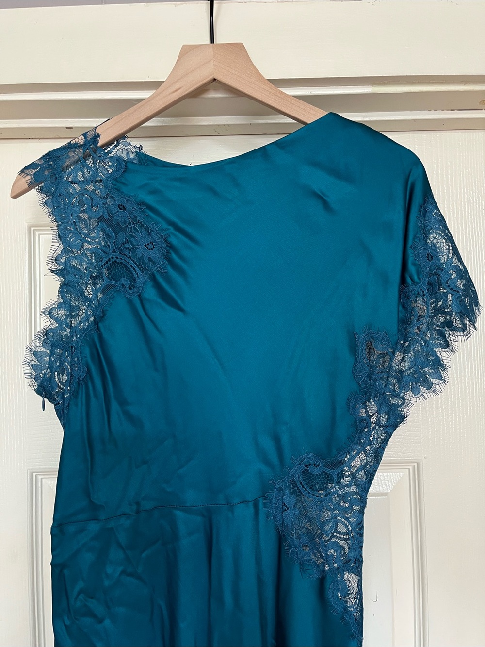 ALC Alessia Textured Satin And Lace Maxi Dress - Picture 5 of 15